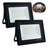 Reflector Led 2pz 50w Luz Luminarias Lamparas Exterior