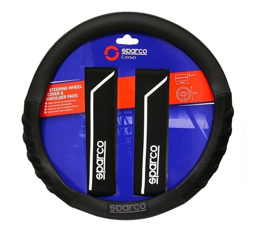 Funda De Volante Sparco Negro M  38cm