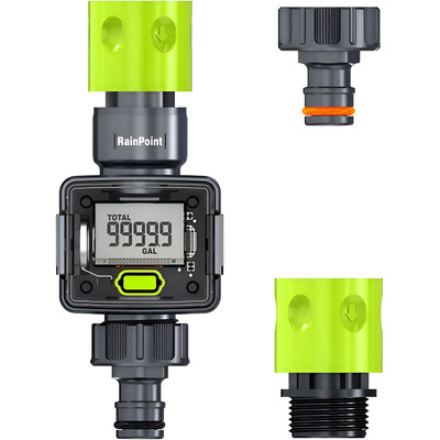 Medidor Agua Flujo Flujometro Cuenta Litros Pantalla Lcd 3\u002F4 | Envío gratis