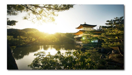 Cuadro Decorativo Japón Jardín Paisaje Foto Canvas 140x78