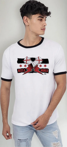 Playera Cm Punk Talla Grande Aew 1 | Meses sin interés