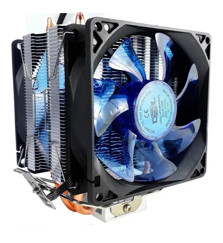 Cooler Duplo Cpu Dual Fan Pc Intel Amd 775 1151 1155 Am3 Am4