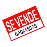 Cartel Aviso De Se Vende Letrero Y A