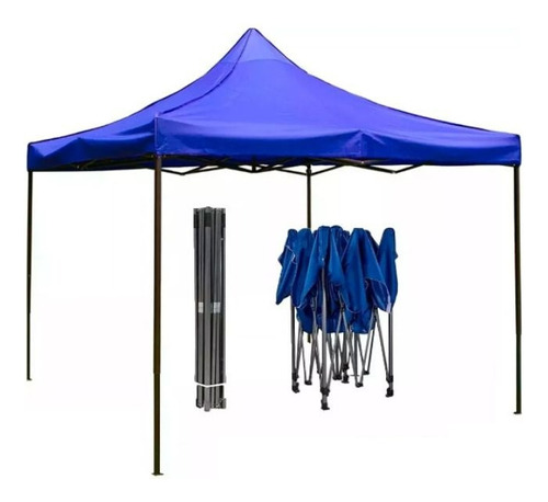 Tenda Gazebo 3x3 Barraca Praia Sanfonada Articulada Aço 