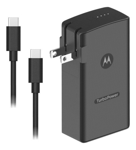 Power Bank Motorola Turbopower Traveler De 5000mah Y Cable Color Negro