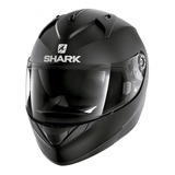 Capacete Para Moto  Integral Shark  Ridill  Black Mat Blank Mat Tamanho P 