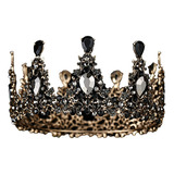Corona King Para Hombre Y Mujer, Cristal Barroco Vintage Con