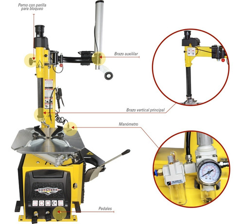 Desmontadora Llantas Rin 10 A 24 150 Psi + Brazo Robotico