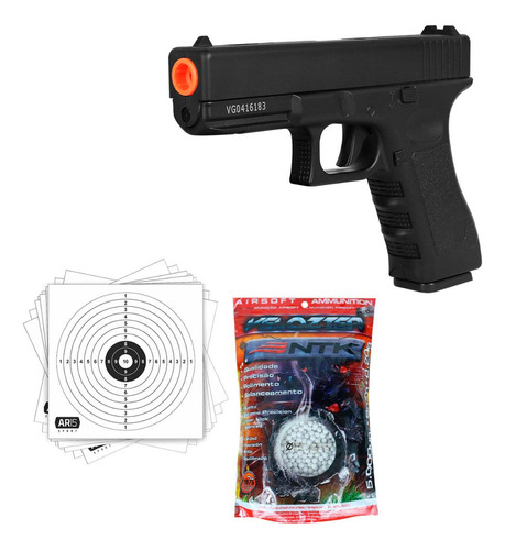 Pistola Airsoft Spring Vigor Glock V20 Full Metal 6mm