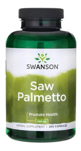 Saw Palmetto 540mg (250 Cápsulas) Swanson Salud De Próstata