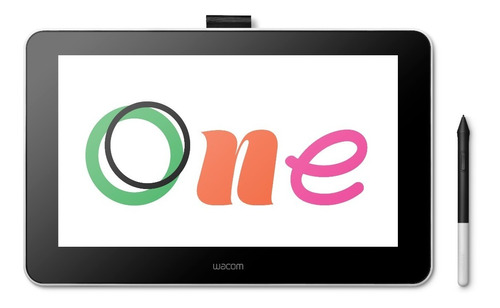 Tableta Grafica Wacom One 13.3'' Con Lápiz Fulll Hd Hdmi Color Gris Oscuro