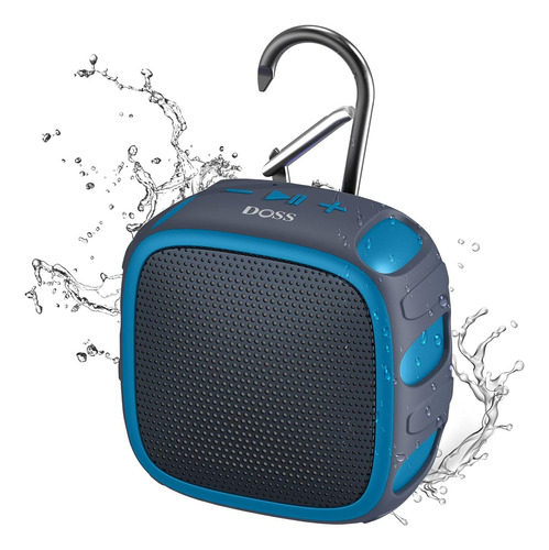Doss Altavoz Bluetooth Impermeable Con Sonido Grande, Tiempo Color Color: Azul 110v