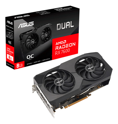 Tarjeta De Vídeo Asus Dual Radeon Rx 7600 Oc 8gb