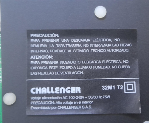 Tarjeta Main Board Challenger 32m1 T2
