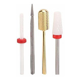 Instrumento De Uñas Acríl Nail Drill Bits Set,4pcs Diamond D