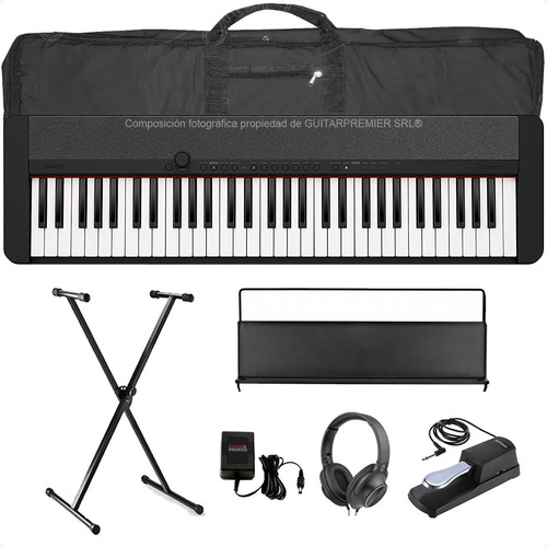 Teclado Casiotone Ct-s1 Usb Atril Funda Pedal Pie Auris