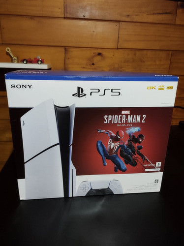 Sony Playstation 5 Slim 1tb Spiderman 2 Color Blanco 