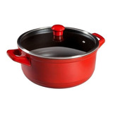 Panela De Ceramica Ceraflame Caçarola Duo 28cm 6l Pomodoro Cor Vermelho