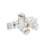 Conectores Rj45 Cat6 Red Lan Plug Utp Bolsa X 100 Tecnomati