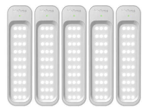 Intelbras Kit 5 Luminária De Emergência De 30 Leds Lea 150 