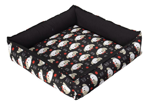 Cama Pet Caminha Cachorro Quadrada Com Zíper 50 X 50cm