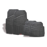 Tapetes Auto Universal Hule Nbr Negro Velcro Mikels