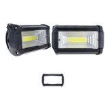 Par Faros Codigo 36 Led Cob Estrobo Auxiliar Auto Moto 4x4