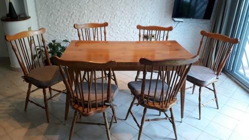 Juego De Mesa Y Sillas Antiguos Buen Estado  Restauracion