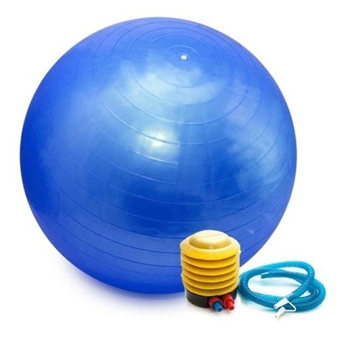 Kit Com 2 Bolas Pilates Suiça Yoga 75cm Abdominal C/ Bomba