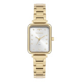 Relógio Technos Feminino Mini Dourado - Gl32ak/1k Fundo Prata