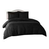 Combo Duvet + Plumon + Fundas Cama Doble Negro