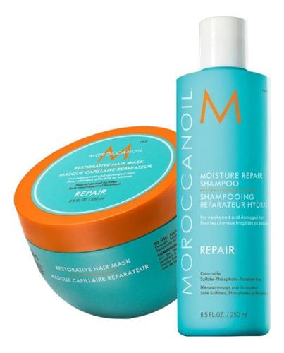 Moroccanoil Shampoo + Mascara Repair X 250ml Cabello Dañado