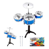 Mini Bateria Infantil Completa Grande Profissional Criança