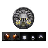 Un 7'' H4 Faro Led Drl Wrangler Jeep Vocho Moto Harley Jk Tj