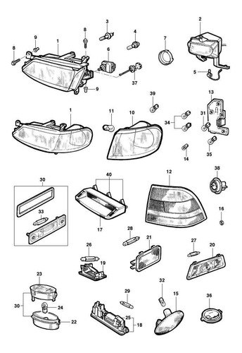 Lampara Tubular 12v10w Tracker Vectra 94/21 Original Foto 2