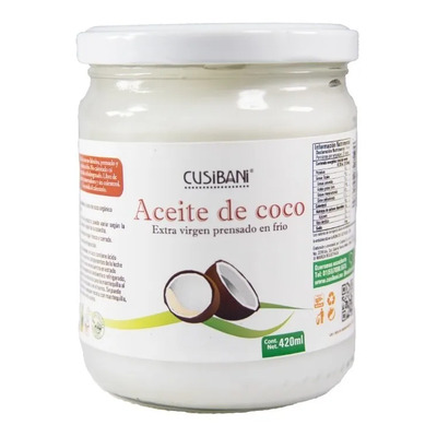 Aceite De Coco Cusibani Extra Virgen 420 Ml Prensado Frío | Meses sin interés