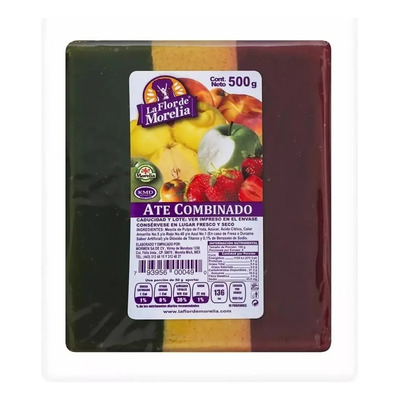 Ate Combinado Tricolor 500g La Flor de Morelia Dulce Fruta | MercadoLibre