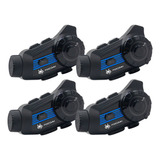 Pack X4 Intercomunicadores Bluetooth Fox S3 Pro C/ Camara 2k