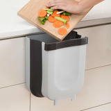 Subekyu Small Hanging Kitchen Trash Can, Collapsible Mini Aa