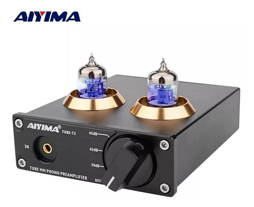 Pré Amplificador Aiyima Tube T3 Valvulado Phono Toca-disco 