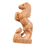 Estátua De Cavalo De Madeira Esculpida À Mão, Estátua De