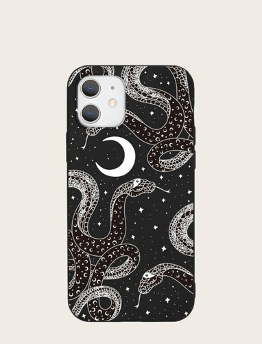 Funda Para iPhone Con Diseño De Serpiente Lunar