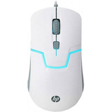 Mouse Gamer Barato Usb M100 Branco Led Hp