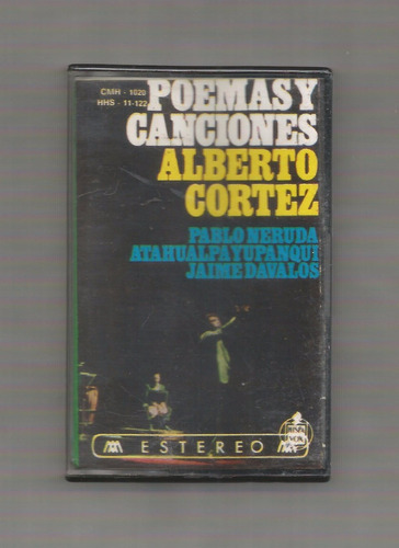 Alberto Cortez Poemas Y Canciones Cassette Usado