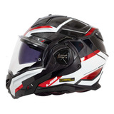 Casco Abatible Ls2 Ff901 Advant X  Spektrum Negro / Rojo