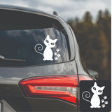 Sticker Adhesivo Para Auto De Gato