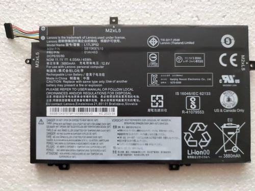 Bateria Original Lenovo 11.1v E480 E495 E580 L480 3880mah