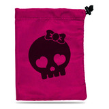 Treasure Nest Dice Bag Skull Girl Bolsa De Dados Rosa