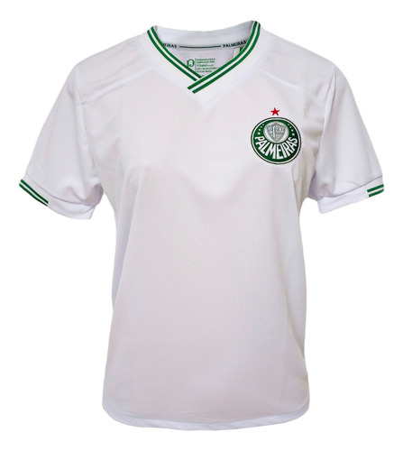 Camisa Palmeiras Baby Look Score Iii Branca Feminina Oficial