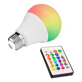 Lampara Led Rgbw 7w E27 220v Control Remoto 16 Colores Ofert